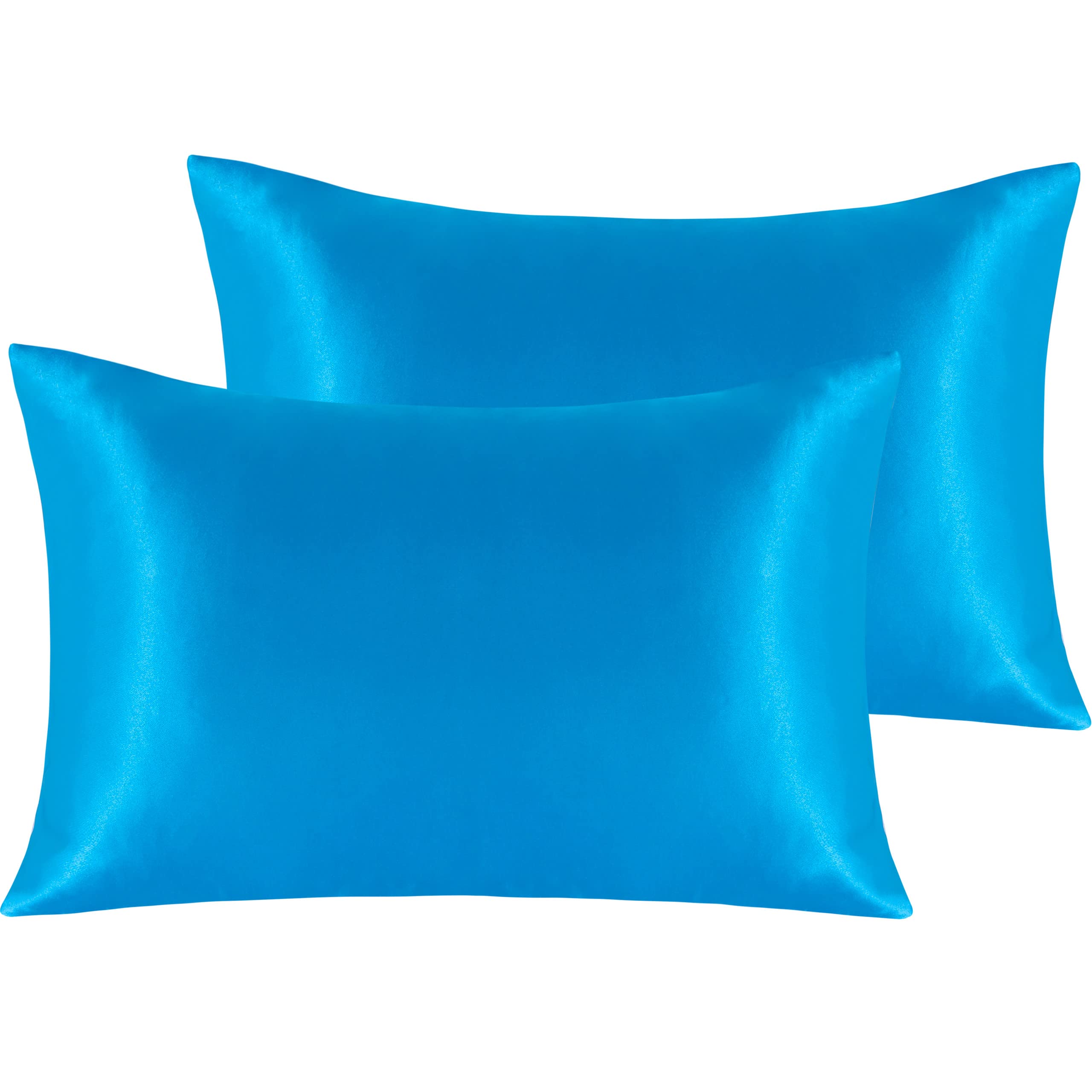 Ntbay 2 Pack Satin Queen Pillowcases For Hair And Skin, Luxurious And Silky Pillow Cases With Envelope Closure, 20X30 Inches, Ro